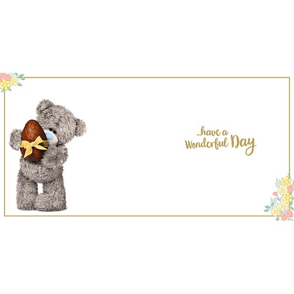 Holding Chocolate Egg Me to You Bear Easter Card Extra Image 1